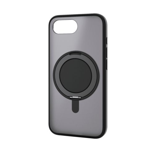 iPhone 17e/16e/ハイブリッドケース/MAGKEEP/スタンド/マットブラック
