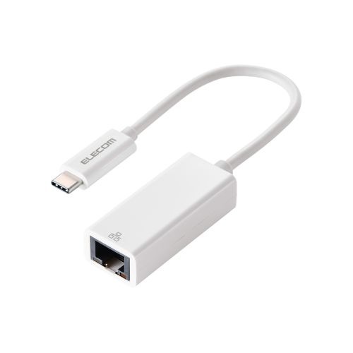 有線LANアダプタ/Giga対応/USB 5Gbps/Type-C/ホワイト