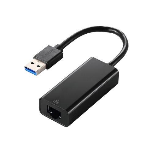 有線LANアダプタ/Giga対応/USB 5Gbps/Type-A/ブラック