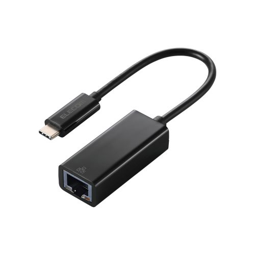 有線LANアダプタ/Giga対応/USB 5Gbps/Type-C/ブラック