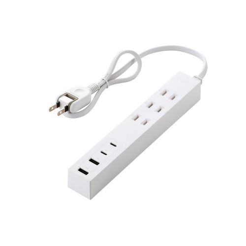 USBタップ/USB-C×2/USB-A×2/AC×3/27W/0.5m/ホワイト