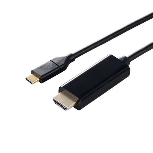 映像変換ケーブル/USB Type-C-HDMI/ミラーリング対応/60Hz/1.0m/ブラック