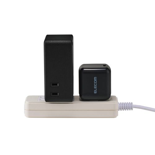 USBタップ/USB-C×2/USB-A×1/AC×3/67W/雷サージ/ホコリ防止シャッタ-/直挿し/180度スイング/ブラック