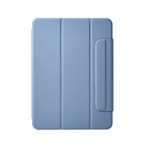 iPad Air 11インチ(M3/M2)/フラップケース/超薄型/ソフトレザー/マグネット装着/スリープ対応/ブルーグレー
