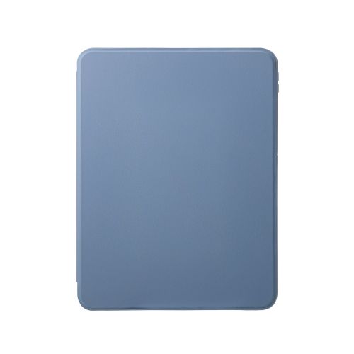 iPad Air 11インチ(M3/M2)/フラップケース/360度回転/マグネット着脱/背面クリア/ブルーグレー