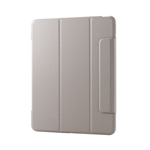 13インチiPad Air(M2)/フラップケース/薄型軽量/背面クリア/フレームカラー/グレージュ