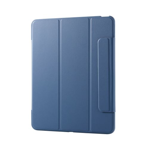 13インチiPad Air(M2)/フラップケース/薄型軽量/背面クリア/フレームカラー/ブルーグレー