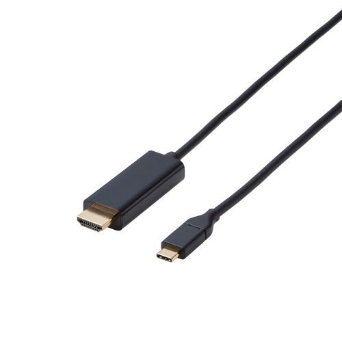 映像変換ケーブル/USB Type-C-HDMI/ミラーリング対応/60Hz/2.0m/ブラック