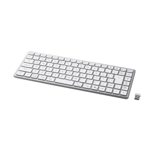 キーボード/Precisionist/無線2.4GHz/Bluetooth/マルチペアリング/充電式/ミニサイズ/パンタグラフ式/ホワイト