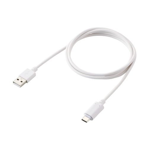 USB-A to USB Type-Cケーブル/着脱式マグネット/最大15W/ブレーカー搭載/1.0m/ホワイト
