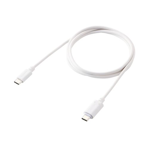 USB Type-C to USB Type-Cケーブル/着脱式マグネット/最大60W/ブレーカー搭載/1.0m/ホワイト