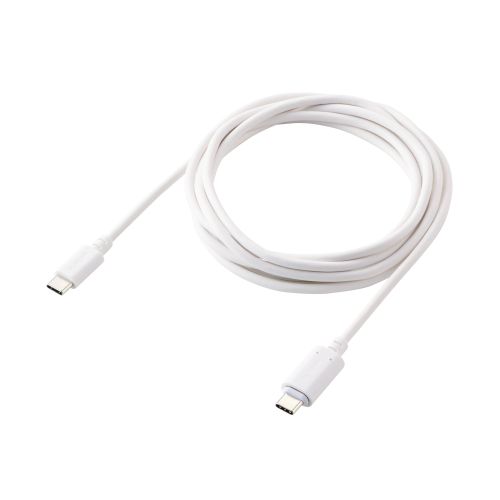 USB Type-C to USB Type-Cケーブル/着脱式マグネット/最大60W/ブレーカー搭載/2.0m/ホワイト