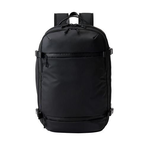 バッグパック/シューズ収納/180°オープンメイン気室/15.6インチ/ブラック