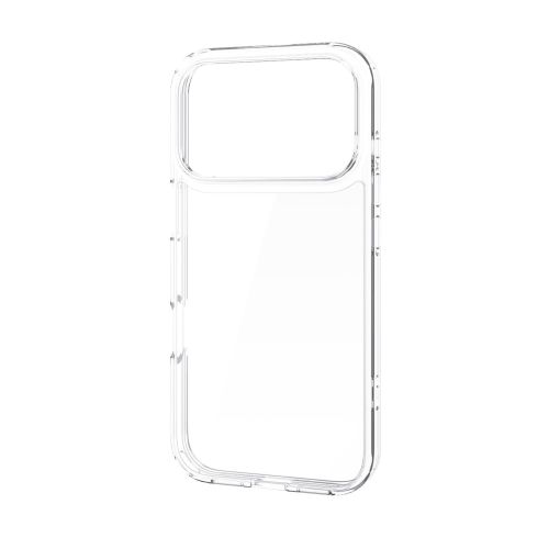 iPhone 17 Pro/ハイブリッドケース/メタルステッカー付/クリア