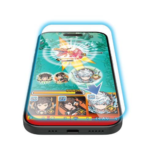 iPhone 17/ガラスフィルム/ゲーミング/高透明/ブルーライトカット