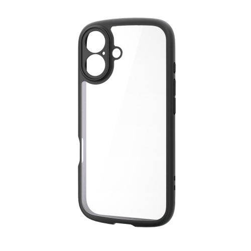 iPhone 17/TOUGH SLIM LITE/フレームカラー/極限/メタルステッカー付/ブラック