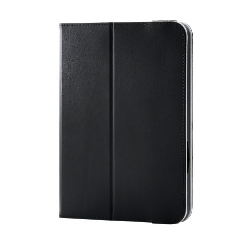 8.3インチiPad mini(A17 Pro)/フラップケース/衝撃ガード/ベルト付/2アングル/軽量/ブラック