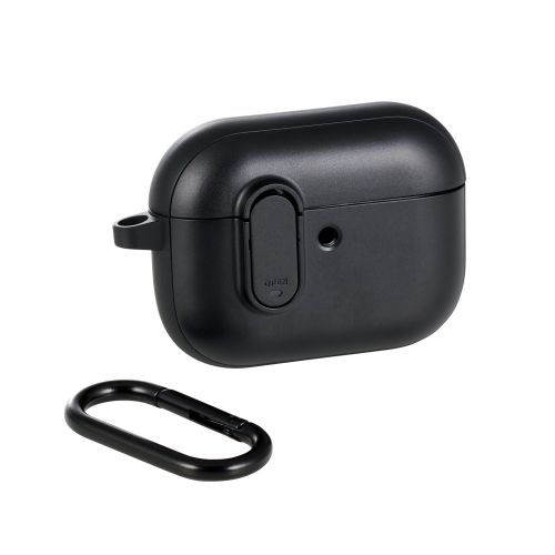 AirPods Pro 3対応TOUGH SLIM Lockケース/カラビナ付/ブラック