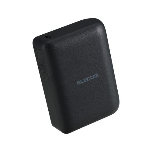 モバイルバッテリー/リチウムイオン電池/震えるバッテリー/20W/10000mAh/USB-C×1/USB-A/ユニバーサルデザイン/ブラック