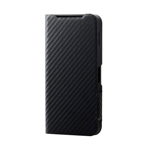 AQUOS sense10(SH-53F・SH-M33)/sense9(SH-53E・SH-M29)手帳型ケース/薄型/磁石付/カーボンブラック