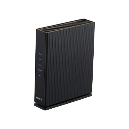 無線LANルーター親機/11ax.ac.n.a.g.b/1201+574Mbps/有線Giga/IPv6(IPoE)対応/ブラック