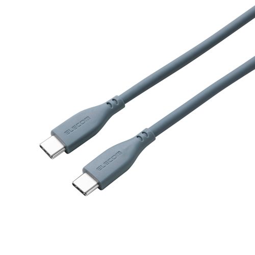 USB Type-C to USB Type-Cケーブル/シリコン/USB Power Delivery対応/最大100W/2.0m/オーシャン グリーン