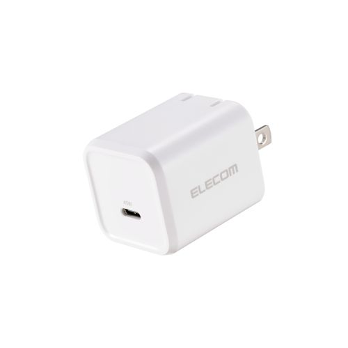 AC充電器/USB充電器/USB Power Delivery対応/45W/Type-C×1/スイングプラグ/ホワイト