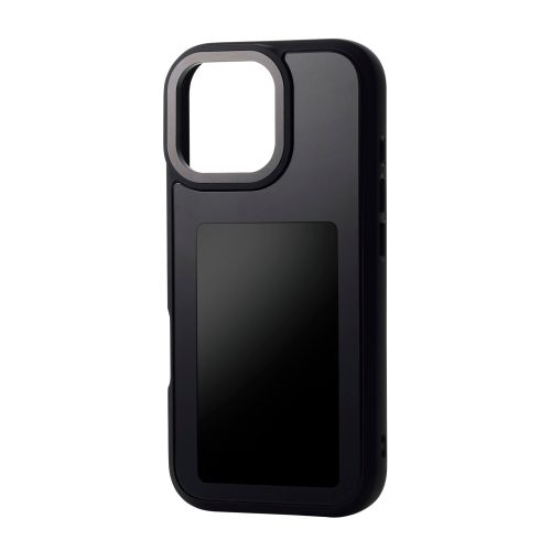 iPhone 17/背面ディスプレイケース/着せ替え/耐衝撃/ブラック