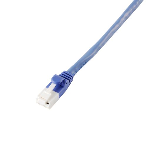 LANケーブル/CAT6対応/EU RoHS指令準拠/爪折れ防止/簡易パッケージ仕様/0.15m/ブルー