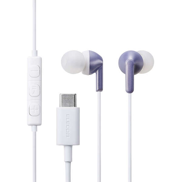 有線イヤホン/USB Type-C/カナル/ライラック