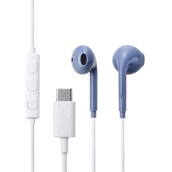 有線イヤホン/USB Type-C/インナーイヤー/ダスティブルー