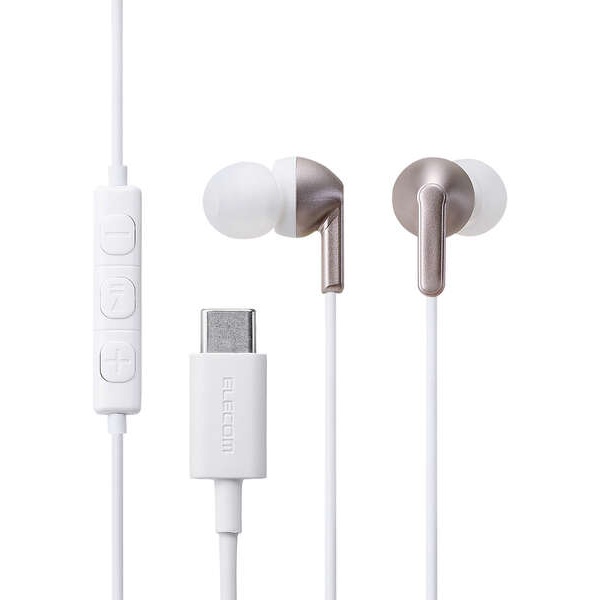 有線イヤホン/USB Type-C/カナル/ローズゴールド