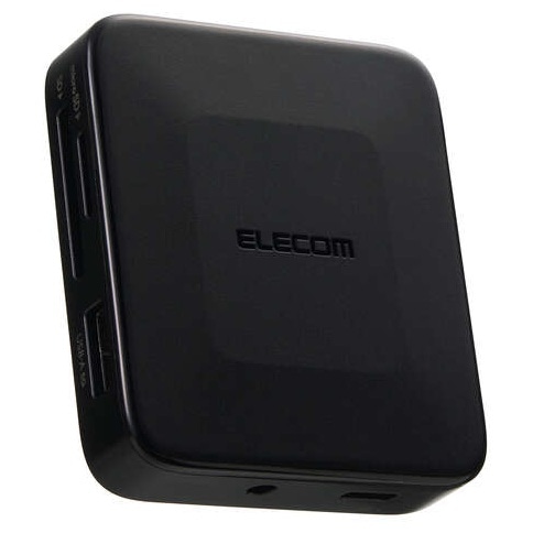 Type-C ドッキングステーション/磁石付き/USB-A×1/HDMI×1/USB-C×2/SD+microSDカードスロット/音声ジャック/ブラック