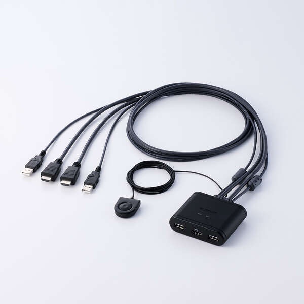 ケーブル一体型パソコン切替器/HDMI対応