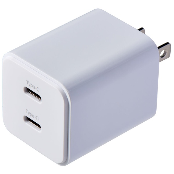 コンパクトUSB充電器 PD35W 2P ホワイト
