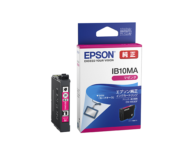 インクジェットプリンター用 インクカートリッジ/カードケース（マゼンタ）