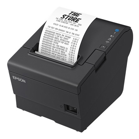 レシートプリンター/80mm・58mm/USB・有線LAN・パラレル/電源同梱/ブラック