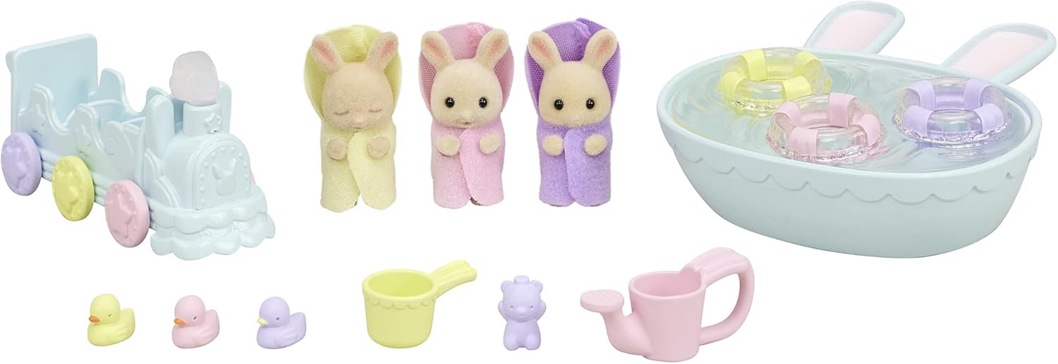 みるくウサギのみつごちゃん だいすきおふろセット