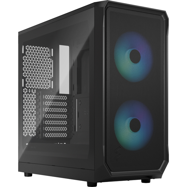 ミドルタワー型PCケース Focus 2 RGB Black TG Clear Tint