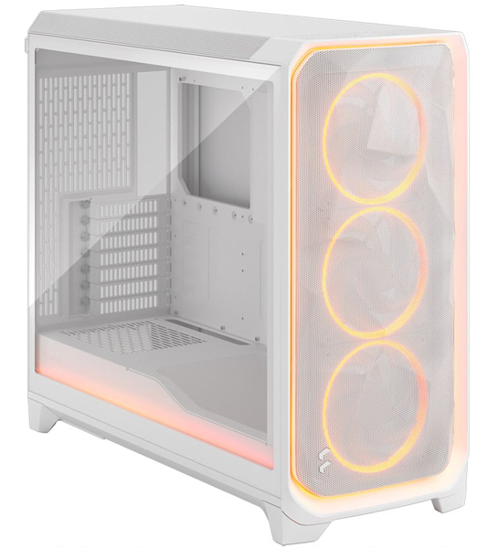 フルタワー型PCケース Meshify 3 XL Ambience Pro RGB White TG Clear Tint