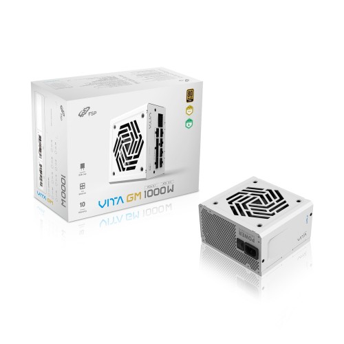 VITA GM 1000W White/PC電源/ホワイト/ATX 3.1準拠/80PLUS GOLD & Cybenetics GOLD認証/12V-2x6コネクタ装備/120mm HYBファン搭載/フルモジュラー/10年保証