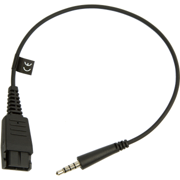 3.5mmミニプラグ変換ケーブル「Jabra LINK 3.5mm to QD」