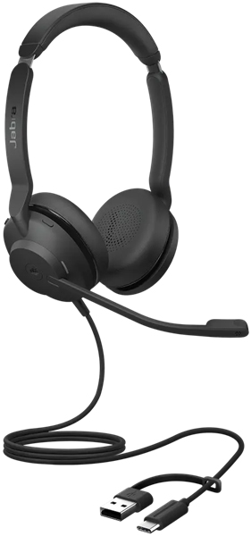 Jabra USBヘッドセット USB-C/A 両耳 MS認定「Jabra Evolve2 30 SE MS Stereo USB C/A」