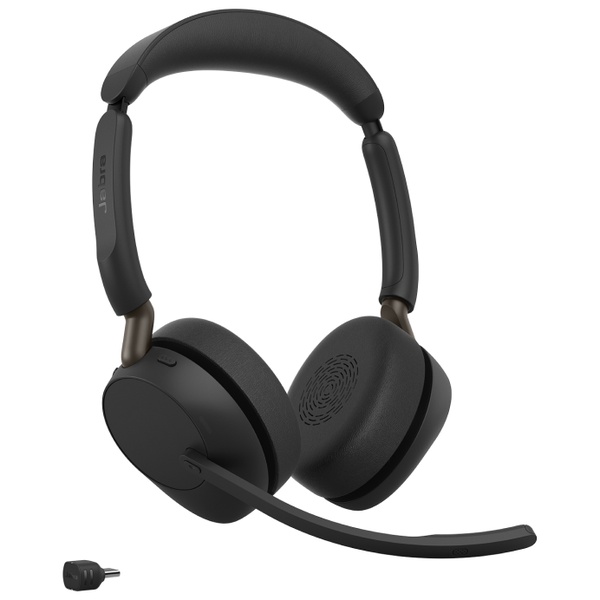 Jabra 無線ヘッドセット USB-C 両耳 MS認定 「Jabra Evolve3 65 MSStereo LINK 390c」