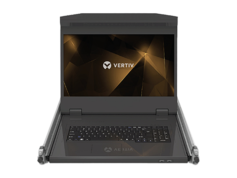 Vertiv Avocent ラックマウントコンソール & IP-KVMスイッチ 18.5インチ フルHD対応 LCDモニター 8ポート 1U IPリモートアクセスKVMドロワー KVM 2年保証