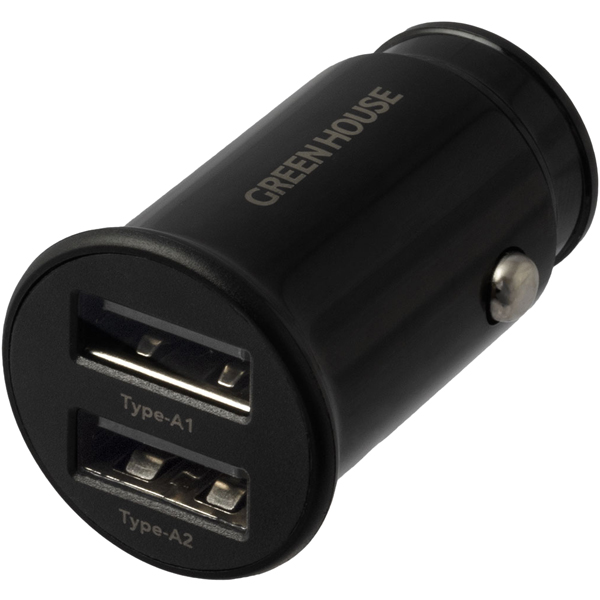 USBシガーソケット充電アダプタ（USB Type-A×2）