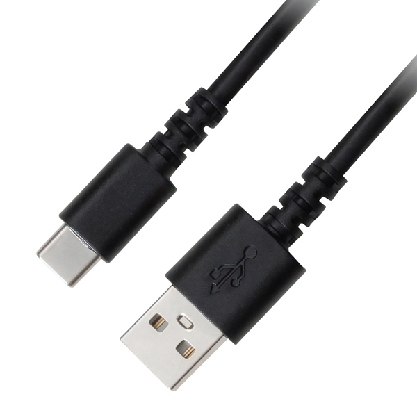 USB Type-A - USB Type-C 充電/データ転送ケーブル 0.5m ブラック
