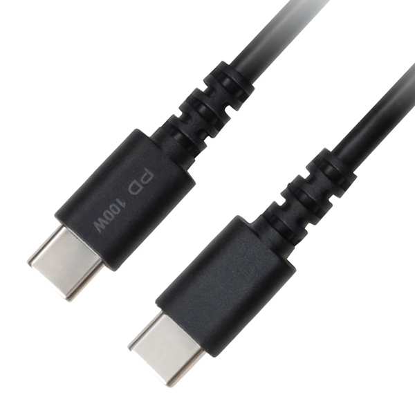 USB Type-C - USB Type-C 充電/データ転送ケーブル 0.5m 100W対応 ブラック