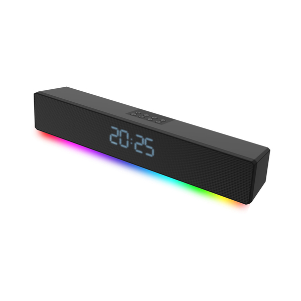 サウンドバー LED 10W Bluetooth ブラック