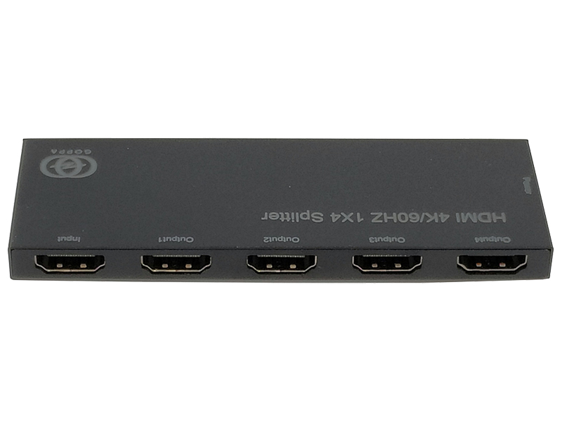 4K/60Hz対応HDMI分配器（1入力:4出力）